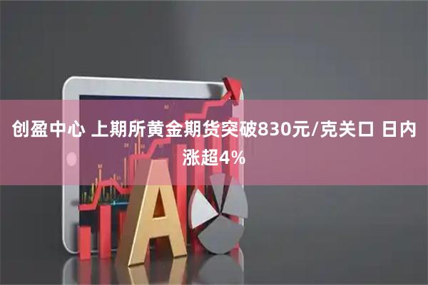 创盈中心 上期所黄金期货突破830元/克关口 日内涨超4%