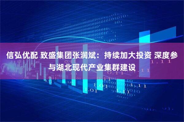 信弘优配 致盛集团张润斌:持续加大投资 深度参与湖北现代产业集群建设